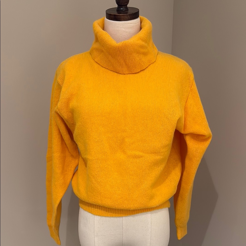 Cozy Yellow Turtleneck Sweater